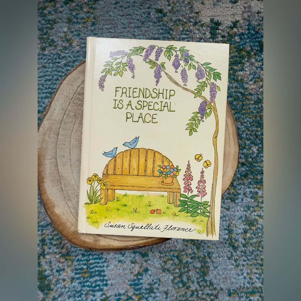 Vintage 90s Friendship Is A Special Place hardback mini quote gift book